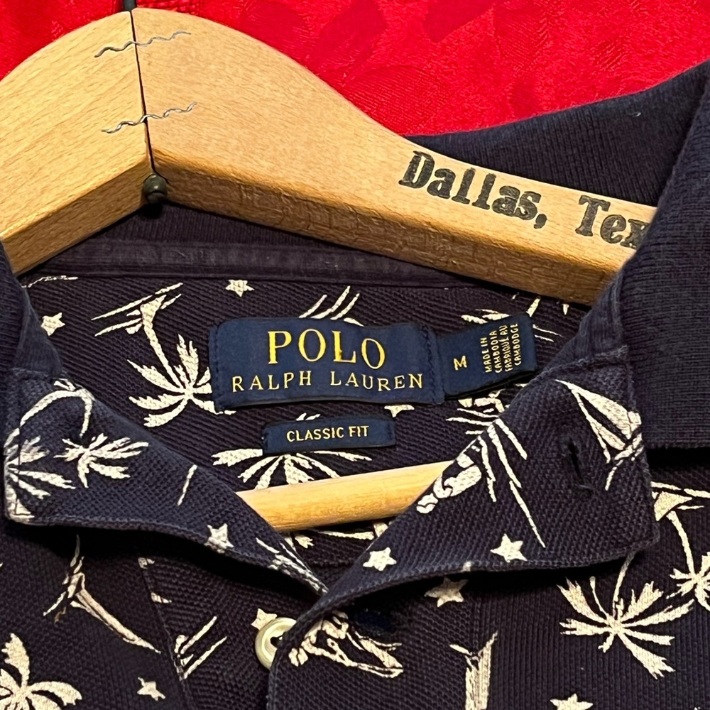 Polo Ralph Lauren Men’s Medium Tropical Summer Vibes Palm Trees AOP sailing